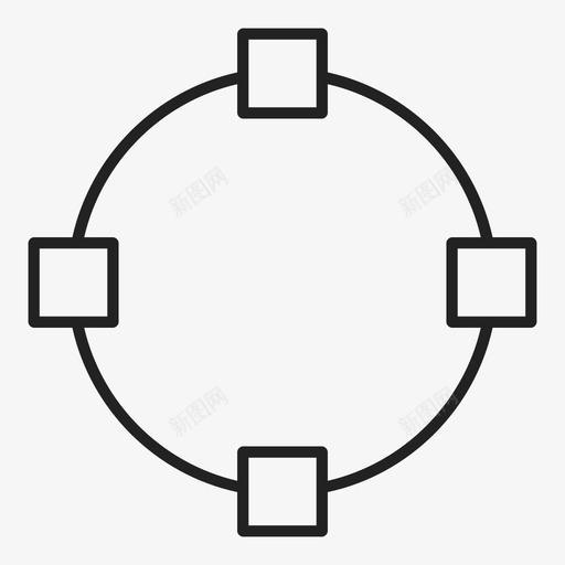 向量圆圆路径图标svg_新图网 https://ixintu.com 向量 向量路径 圆 圆路径