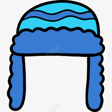 冬季帽子冬季9颜色图标图标