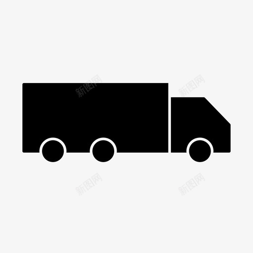 卡车货物交货图标svg_新图网 https://ixintu.com 交货 卡车 物流 用户界面图示符 装运 货物