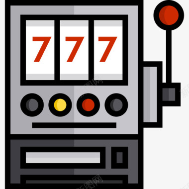 机器赌场14线性颜色图标图标
