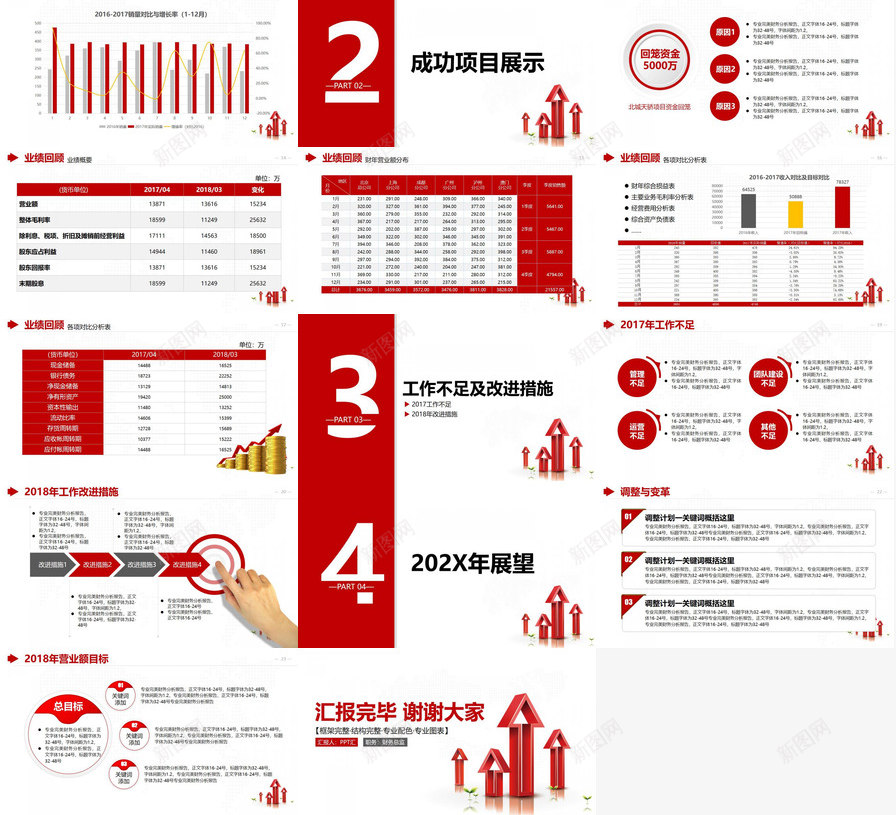 金融财务分析报告财务报表PPT模板_新图网 https://ixintu.com 分析报告 报表 财务 金融