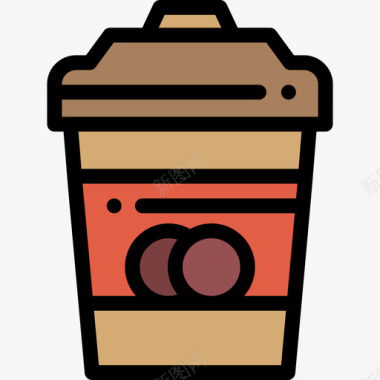 咖啡杯犯罪调查12线性颜色图标图标