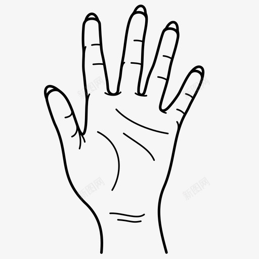女性的手手指手掌图标svg_新图网 https://ixintu.com 女性的手 手指 手掌 纸张