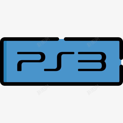 彩色游戏Ps3图标svg_新图网 https://ixintu.com Ps3 彩色游戏