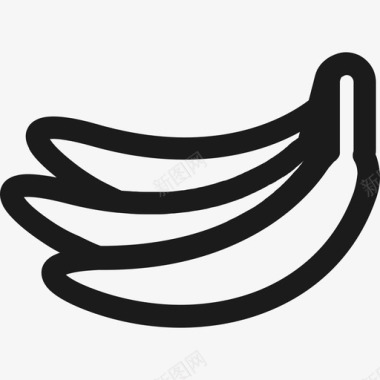 香蕉水果4直系图标图标