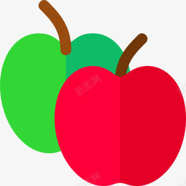 苹果种植10平坦图标图标