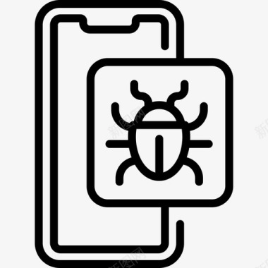 Bug技术支持12线性图标图标