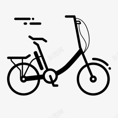 电动自行车自行车摩托车图标图标