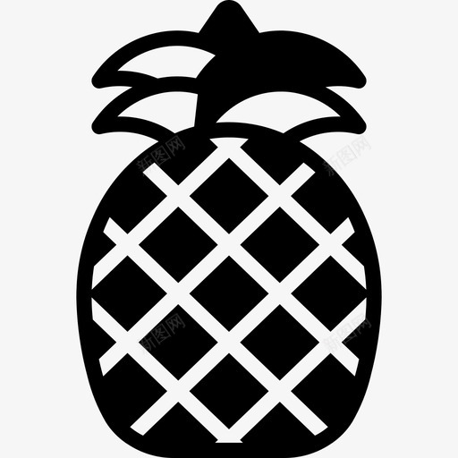 菠萝假期3填充图标svg_新图网 https://ixintu.com 假期3 填充 菠萝