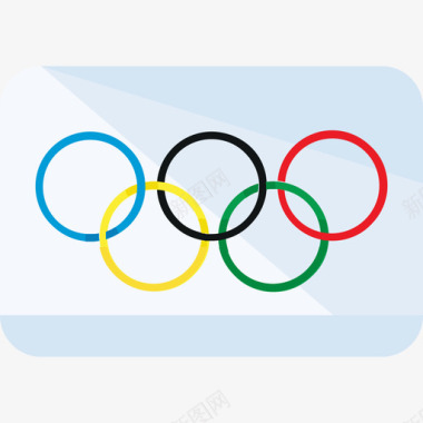 奥运会五旗平铺图标图标