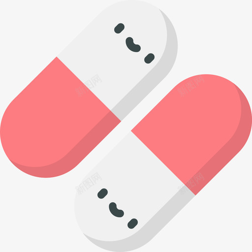 药片兽医7片平的图标svg_新图网 https://ixintu.com 兽医7片 平的 药片