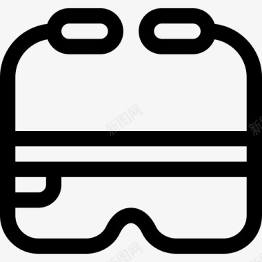Ar眼镜虚拟现实22线性图标图标