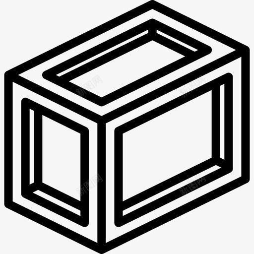 包装箱包装和运输3线性图标svg_新图网 https://ixintu.com 包装和运输3 包装箱 线性