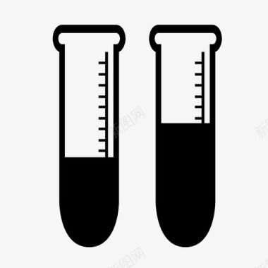 试管科学玻璃图标图标