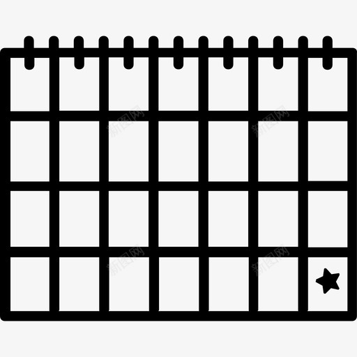 日历除夕直线图标svg_新图网 https://ixintu.com 日历 直线 除夕