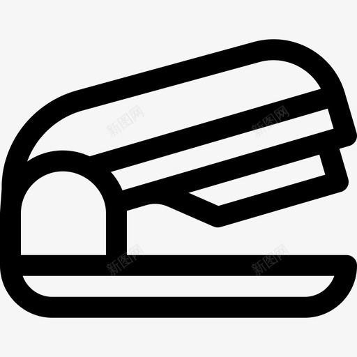 订书机文具26线性图标svg_新图网 https://ixintu.com 文具26 线性 订书机