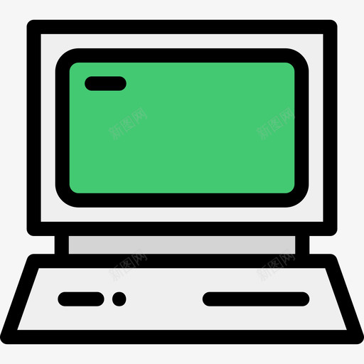 电脑书呆子4线性颜色图标svg_新图网 https://ixintu.com 书呆子4 电脑 线性颜色