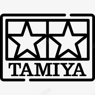 Tamiya视频游戏标识3线性图标图标