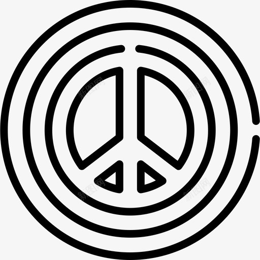 和平主义和平人权3直系图标svg_新图网 https://ixintu.com 和平主义 和平人权3 直系