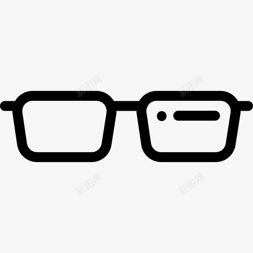 眼镜书呆子5线状图标svg_新图网 https://ixintu.com 书呆子5 眼镜 线状