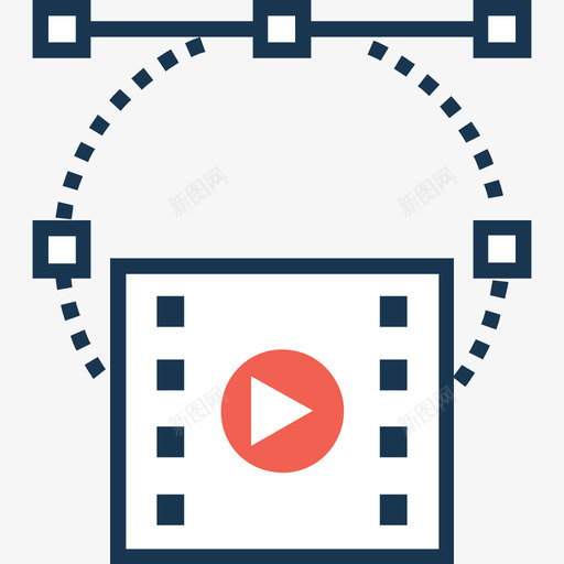 视频文件网页和开发12线颜色图标svg_新图网 https://ixintu.com 线颜色 网页设计和开发12 视频文件