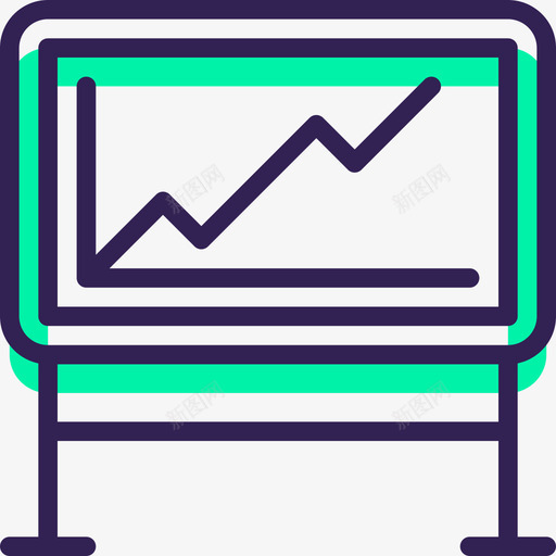 折线图SEO55绿影图标svg_新图网 https://ixintu.com SEO55 折线图 绿影