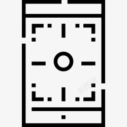 手机8tracks应用智能手机旅行应用程序8线性图标高清图片
