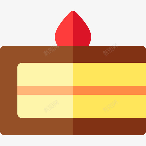 蛋糕床和早餐2平的图标svg_新图网 https://ixintu.com 平的 床和早餐2 蛋糕