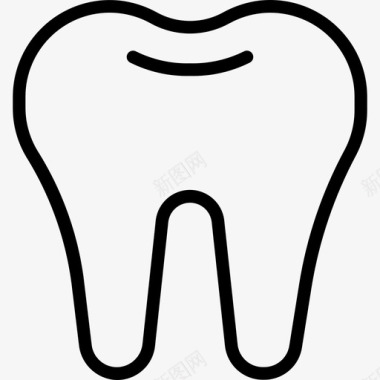 牙齿医用64颗直齿图标图标