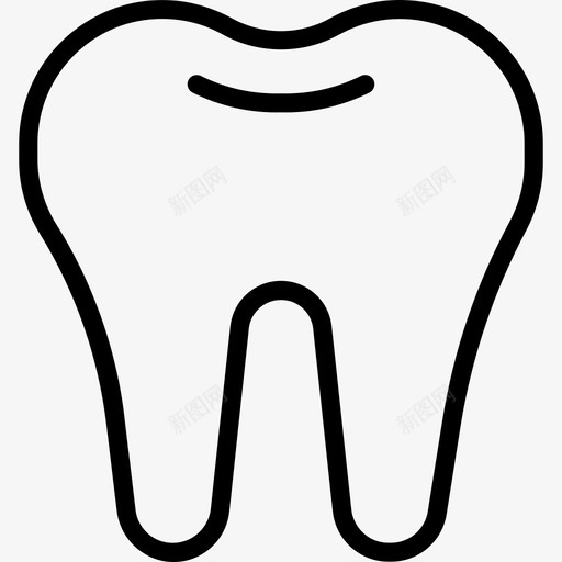 牙齿医用64颗直齿图标svg_新图网 https://ixintu.com 医用64颗 牙齿 直齿