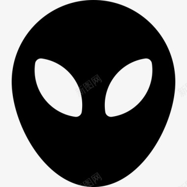 外星人表情符号3填充图标图标