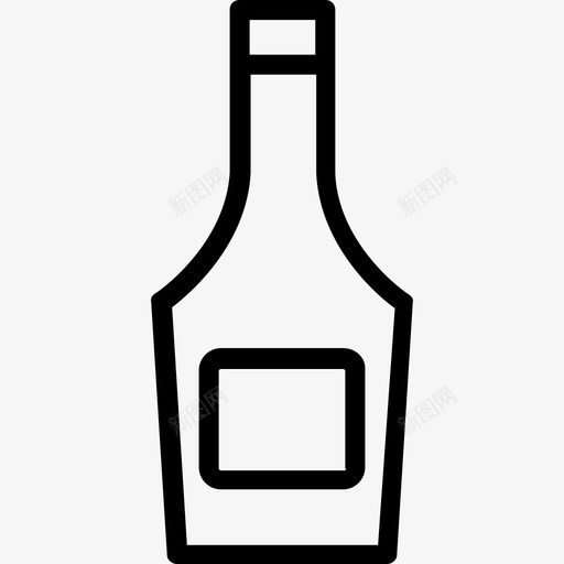 酒瓶烧烤架直系图标svg_新图网 https://ixintu.com 烧烤架 直系 酒瓶