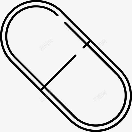 药丸医用43128px线图标svg_新图网 https://ixintu.com 128px线 医用43 药丸