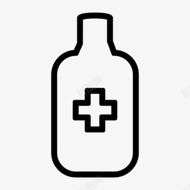 瓶装药品健康医疗图标图标