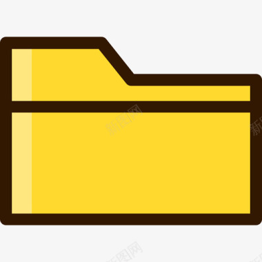 文件夹移动应用程序5线性颜色图标图标