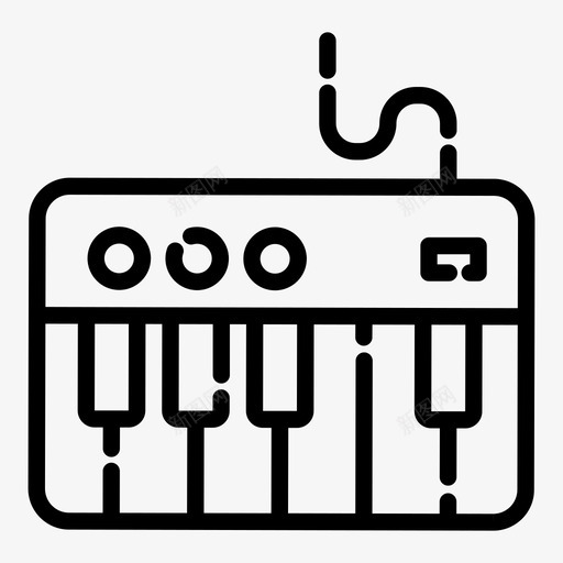 合成器庆典音乐会图标svg_新图网 https://ixintu.com 合成器 庆典 派对 键盘 音乐 音乐会