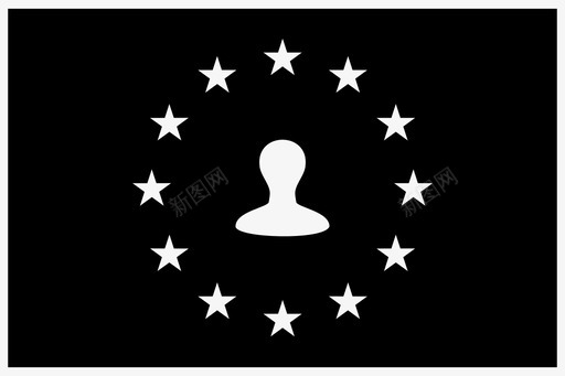 欧洲公民国旗星星图标图标