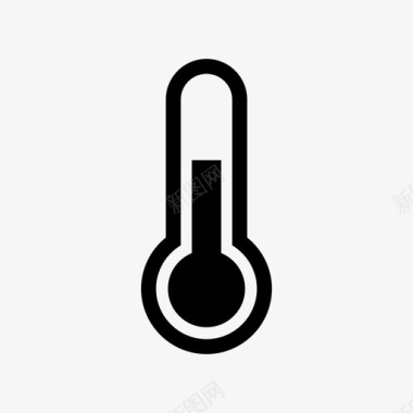 温度计发烧热图标图标