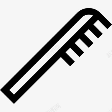 梳子清洁9线性图标图标