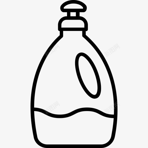 洗涤剂清洁4线性图标svg_新图网 https://ixintu.com 洗涤剂 清洁4 线性