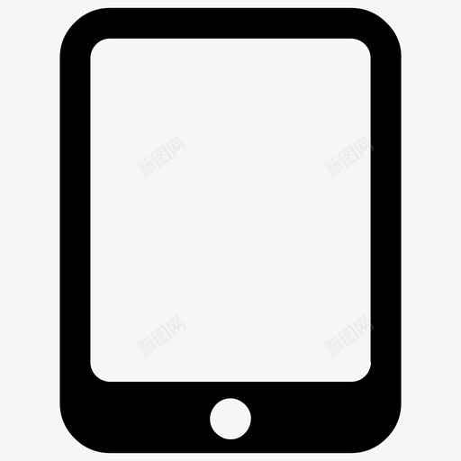 平板电脑苹果设备图标svg_新图网 https://ixintu.com ipad 基本图标2 平板电脑 手机 苹果 设备