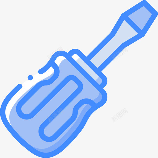 螺丝刀工具29蓝色图标svg_新图网 https://ixintu.com 工具29 蓝色 螺丝刀