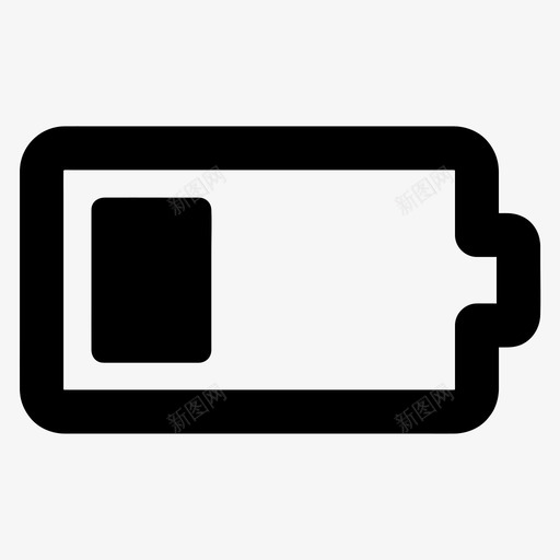 低电量电池空图标svg_新图网 https://ixintu.com 低电量 功率 基本图标所有尺寸 电池 空 能量