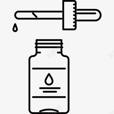 滴药药7线性图标图标