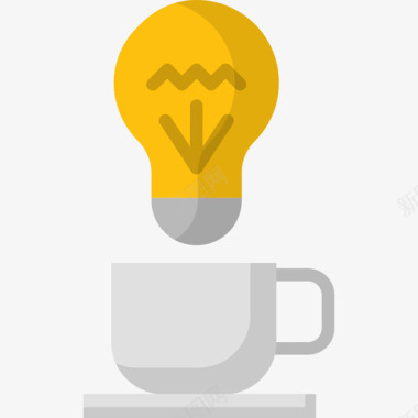 咖啡网页和搜索引擎优化4平面图标图标