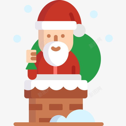 圣诞老人圣诞105公寓图标svg_新图网 https://ixintu.com 公寓 圣诞105 圣诞老人
