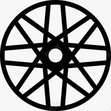 车轮自行车部件3线性图标图标