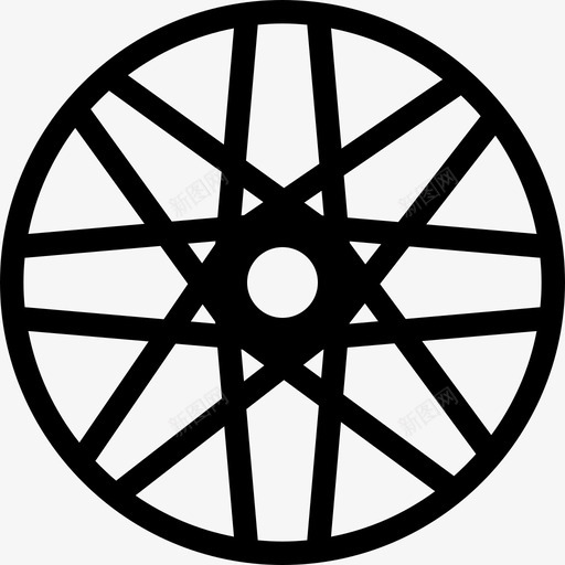 车轮自行车部件3线性图标svg_新图网 https://ixintu.com 线性 自行车部件3 车轮