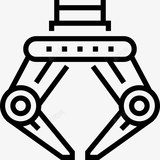 工业机器人工厂元素2线性图标svg_新图网 https://ixintu.com 工业机器人 工厂元素2 线性