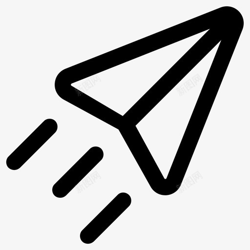 发送纸飞机发送消息图标svg_新图网 https://ixintu.com 发送 发送消息 纸飞机